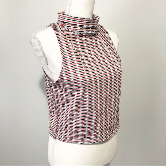 Free People baby turtle tank top striped cropped size large NWT - Picture 3 of 6